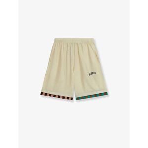 Barrow Men Viscose Blend Bermuda Shorts With Logo Print
